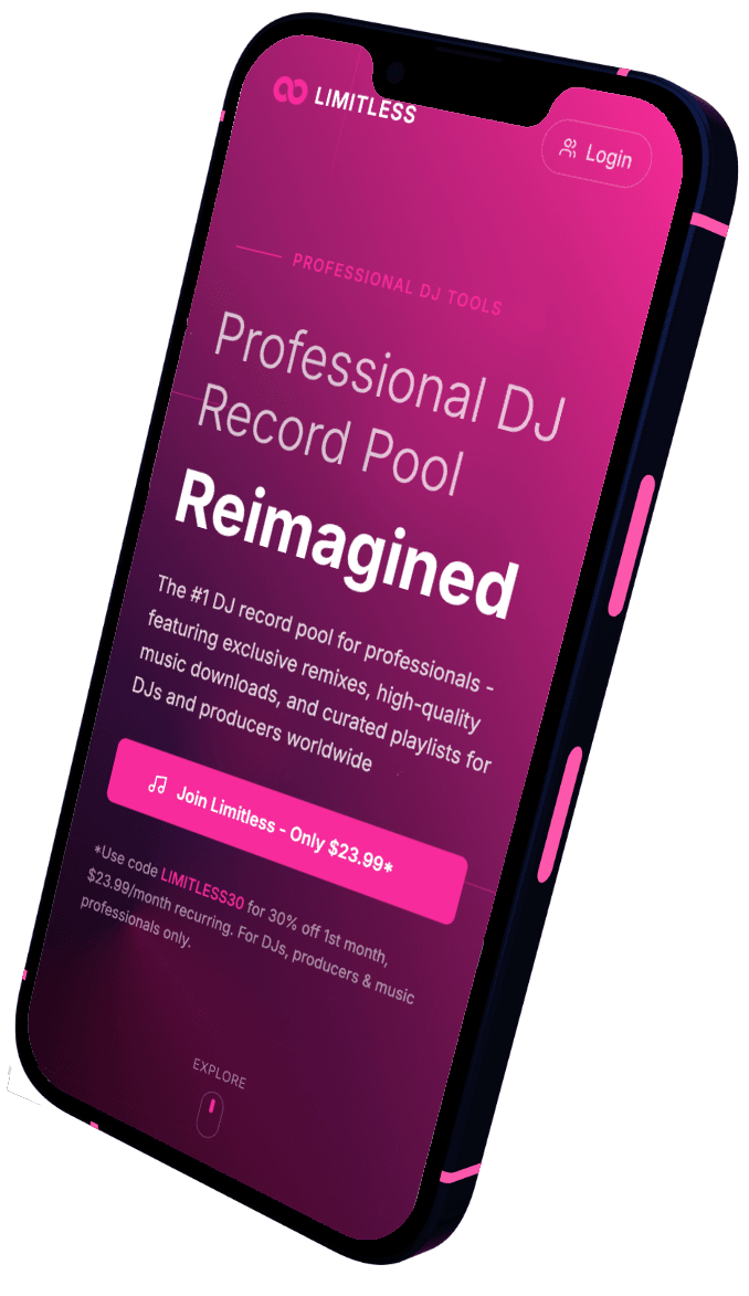 Mobile DJ app interface